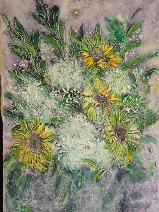 سبک اکسپرسیونیسم انتزاعی تکنیک میکس مدیا