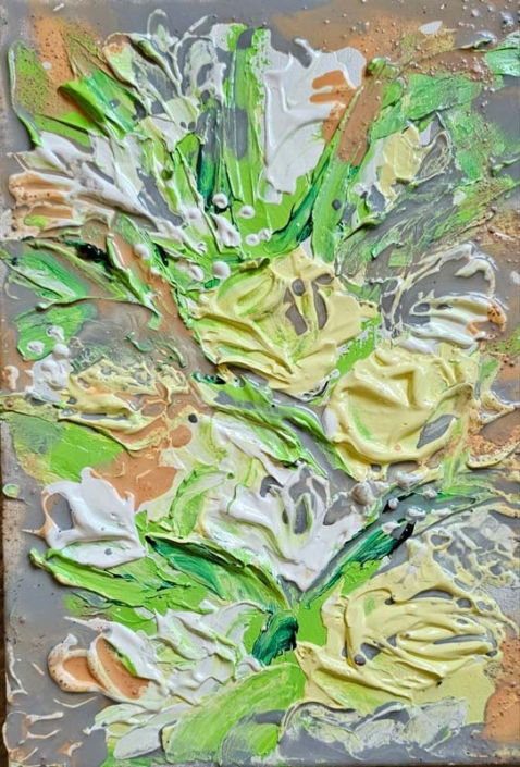سبک اکسپرسیونیسم انتزاعی تکنیک میکس مدیا